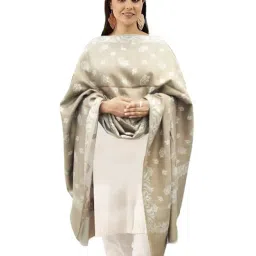 Women's Kashmiri Shawl with Ambi Design, Reversible Style, Warm and Soft Shawl for Winter (SIZE: 40" X 80") image 3