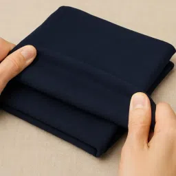 AROGMIRA Unstitched Suiting Fabric for Men | Pant Cloth Piece for Trousers, School Uniforms | Formal Wear Poly Cotton Material | Ideal for Men’s Pants & Office Suits Navy Blue (Navy Blue, 1.50 mtr) image 5