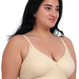 fabme Women's Cotton Nursing, Maternity, Feeding, Seamless Regular Bra image 4