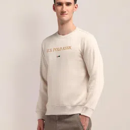 u.s. polo assn. Men's Cotton High Neck Sweatshirt image 4