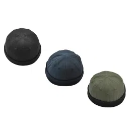 myaddiction 3 pcs Women Men Retro Docker Leon Beanie Cap Pure Cotton Hat Multicolour image 3