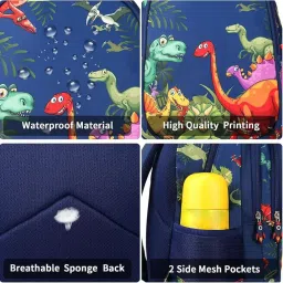 frantic 20 L Printed Polyester Kids School Bag/School Backpack/School Bag Class 1 to 5 For School Going Boys & Girls image 3