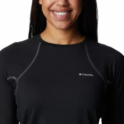 columbia Solid Regular Fit Womens Midweight Long Sleeve Top image 3