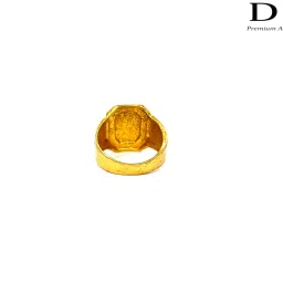 dmj Premium Heavy Gold Look Finely Detailed Handmade Ring For Men Brass Gold Plated Ring (DM-D1-19) image 4