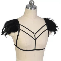 snappsy Harness Bra Party Costume Accessories Strappy Punk Fashion Festival Bralette image 5