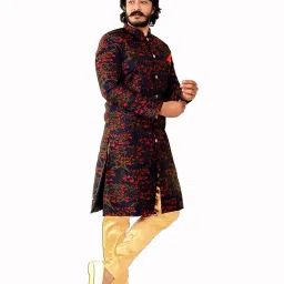 amzira Baap beta Traditional Cotton Indo western Sherwani Set (Mens - L/Boys image 2