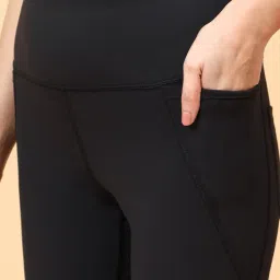 wiselife Yoga Flared Leggings for Women & Girls | Lightweight Pants & Gym Trousers | Stretchable Workout Sports Pants for Training, Exercise, Running & Fitness image 4