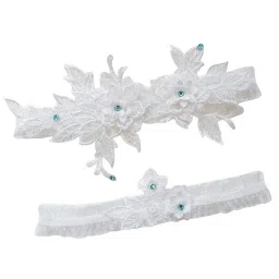 shopora 2X Bridal Garter Wedding Garter Leg Garters For Party Birthday Anniversary | Wedding & Formal Occasion | Bridal Accessories | Garters image 5