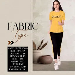 alisba Women's Cotton Round Neck Tracksuits For Women - Comfortable Gym Wear For Women - Activewear Set For Yoga, Running, Jogging, Sports, Travel, Night Dress image 4