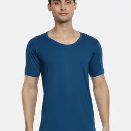 ramraj cotton Ramraj Men's Cotton Pack of 4 Solid Sleeve Round Neck with Extended Length for Easy Tuck image 1