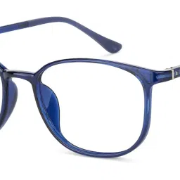 LENSKART BLU | Zero Power Blue Cut Computer Glasses | Anti Glare, Lightweight & Blocks Harmful Rays | UV Protection Specs | Men & Women | Medium | LB E13528 image 1