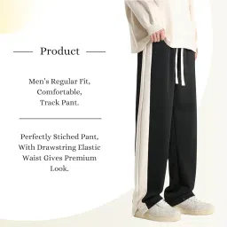 Mehrang Loose Fit Track Pant for Men | Trouser Pant for Men | Track Pant for Men Loose Fit | Baggy Track Pant for Men | Track Pant Men | Men Stylish Track Pant image 2