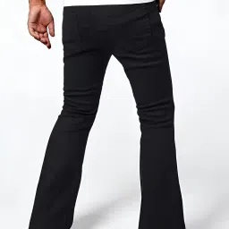 ben martin Men’s Bell Bottom Jeans || Bootcut Denim Pants || Wide Leg Flared Jeans for Men || High Waist Stretchable Retro Fit || Cotton Jeans for College Casual (1) image 1