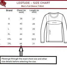 leotude Regular Fit Cottonblend Full Sleeve Printed Men's T-Shirt (Color Maroon) image 4