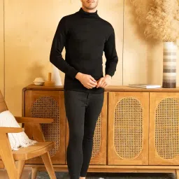 lux cott's wool Lux Cottswool Men's High-Neck Thermal Set image 1