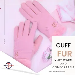 tomorrow fashion Tomorrow Women's Winter Gloves - Warm, Stylish, and Touchscreen Compatible | INTELLIGENT TOUCH TECHNOLOGY GLOVES FOR GIRL AND WOMEN image 2