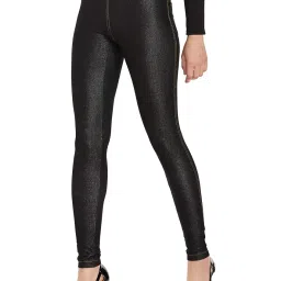 go colors Women's Mid Rise Cotton Knit Slim Fit Jegging image 2