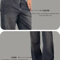 greciilooks Women's Loose High Rise Jeans image 4