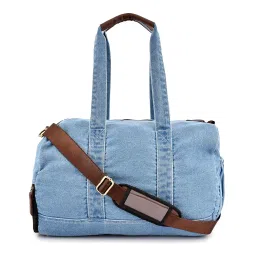 tener Denim 3-Piece Bag Set, Backpack, Duffel, Crossbody Sling Bag, Light Blue image 1