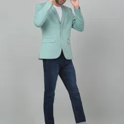 cantabil Self Design Full Sleeves Notch Lapel Casual Blazer for Men | Casual Blazer for Men | Men Blazer for Casual (P_MBZC00057) image 4