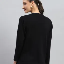 monte carlo Women's Regular Fit Cardigan | Solid Pattern with Button Closure | Full Sleeve V-Neck Cardigan for Women image 3