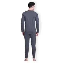 WINTERSKIN | Mens |Heavyweight Thermal Set (Top and Bottom) | Full Sleeves | Fur Inside | Round Neck image 3