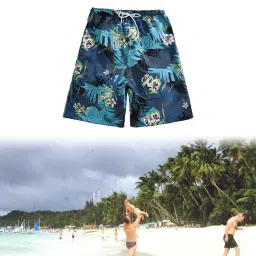 enakshi (label) Men's Swim Trunks without Mesh Liner Loose Big Quick Drying Printed Beachwear XL Blue|Clothing Shoes & Accessories | Mens Clothing | Swimwear image 4