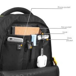 hot shot BAGS ROVER PRO_1416 35L|LAPTOP BAG|TROLLEY SLEEVE|DETACHABLE KEY RING HOLDER|15.6 INCH|OFFICE BACKPACK |COLLEGE BACKPACK|MEN & WOMEN|WATER RESISTANT|LAPTOP BACKPACK FOR MEN image 1