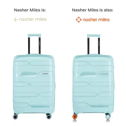nasher miles Paris Hard-Sided Polypropylene Check-in Luggage 28 inch | 75cm | 8 Wheels Large Trolley Bag for Travel | Suitcase (Pastel Green) image 1