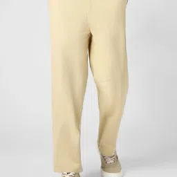urbano fashion Men's Loose Baggy Fit Solid Chino Trousers Non-Stretchable image 2