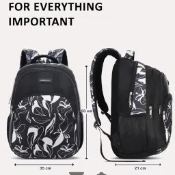 lavie sport Esther 35L Black Backpack | Fits Upto 15 Inch Laptop | Organizer & Bottle Holder |Rain Cover | Gift for Men, Women, Boys, Girls | Laptop Sleeve for School & College image 4