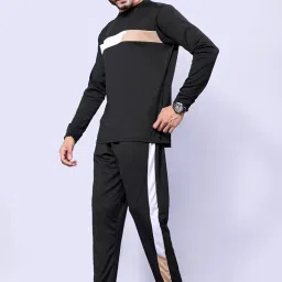 japrika Men's Cotton Blend Night Suit/Summer Suit, Stylish Regular Fit Full Sleeves T-Shirt & Lower Set | Soft Cord-Set Track Suit | Ideal for Casual Outings, Gym, Workout, Sports image 1