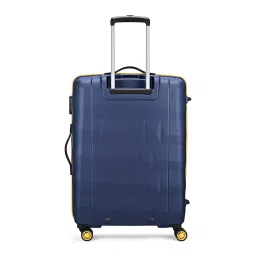 aristocrat Comet Check-in Trolley Bag 66cm | Medium | Hard Luggage| Smooth 8-Wheel Suitcase| Combination Lock with Sturdy Zipper | Full Fabric Convipack | 3-Year International Warranty (Blue) image 1