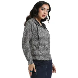 campus sutra Women Polycotton Regular Fit Hooded Sweatshirt image 1