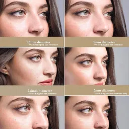 via mazzini 925 Sterling Silver 2mm White Crystal Nose Pin Stud for Women and Girls (NR05007) image 5