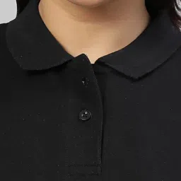 wear your opinion Womens Plus Size Polo Collar Neck T-Shirt Top image 3