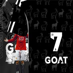 95MILES Cristiano Ronaldo Jersey United Jerseys Number 7 Goat Creative Jersey Unisex image 5