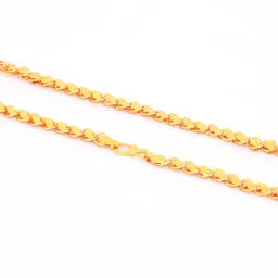 fashion frill Men's Jewellery Gold Chain For Men Golden Necklace Chain For Men Boys Heart Design Chain For Men Stylish Men Jewellery Gold Chain For Men Boys Anniverysary Gift For Husband image 3