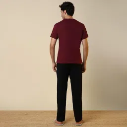 sleepz by raymond Men Half Sleeve Regular Fit Print Pattern Pure Cotton Round Neck Garment Kit image 3