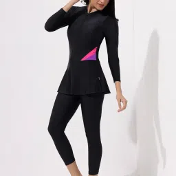 lycot Women Frock Style Full Sleeves Full Tights Pattern High Coverage Swimwear image 5