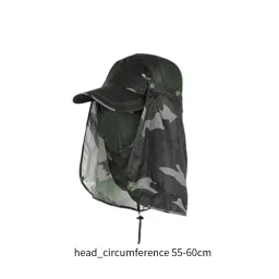 myaddiction Sun Cap for Men Women Detachable Neck Flap and Face Cover for Outdoor Sports Style C Multicolour image 1