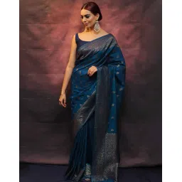 siril Women's Kanjivaram Silk Saree Pure Silk with Blouse image 3