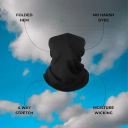 Unisex Bamboo Bandana with UV Protection Arm Sleeves Combo | Breathable, Anti-Odour, Soft Fabric Multipurpose Headband, Dust Protection Face Mask for Men & Women |Ideal for Bike Riding, Gym & Running image 4