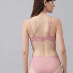 csu Women's Cotton Half Padded Non Wired Bra and Panty Set (Pack of 3) image 3