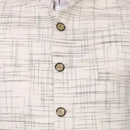 febri Men's Cotton Handloom Fabric Nehru Jacket | Casual Waistcoat for Men image 4