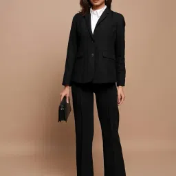 Stylish Regular Fit Black Formal Casual Blazer for Women's image 4