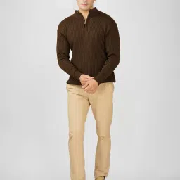 loque Men’s Wool Blend Selection Sweater Half Zip High Neck Pullover Warm Casual Winter Wear for Office and Travel image 4