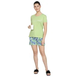club a9 Women's Cotton Printed Top and Shorts Set, Soft & Comfortable, Stylish Design, Ideal for Casual Outings, Pack of 1 image 4