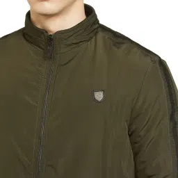 the indian garage co Men Slim Fit Solid Reversible Jackets image 2