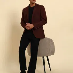 cantabil Men's Colour Solid Winter Wear Slim Fit Blazer (P_MBZC00039) image 4